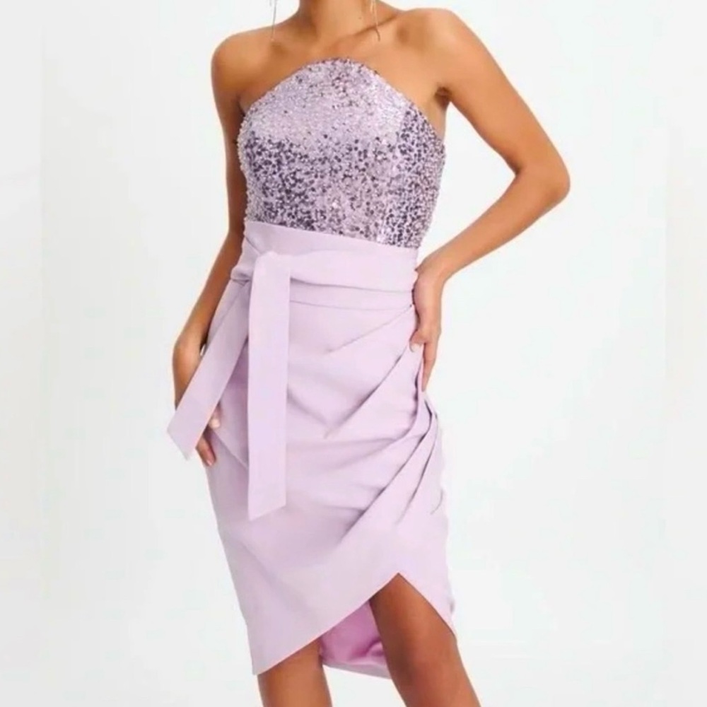 Lavish Alice sequin bandue embellished dress size 0